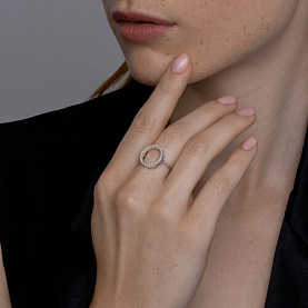 Кольцо SOKOLOV - Серебро 925, Фианит (арт. 94014218)