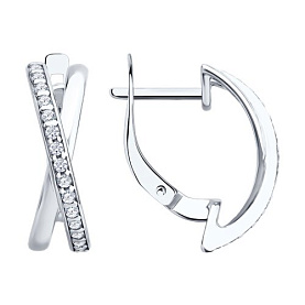 Серьги Diamant - Серебро 925, Фианит (арт. 94-120-00029-1)