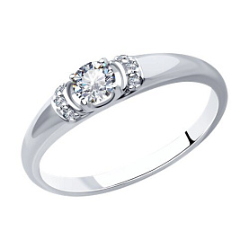 Кольцо SOKOLOV - Серебро 925, Фианит (арт. 94013661)