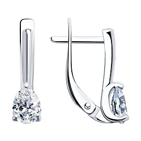 Серьги SOKOLOV - Серебро 925, Swarovski (арт. 94025943)