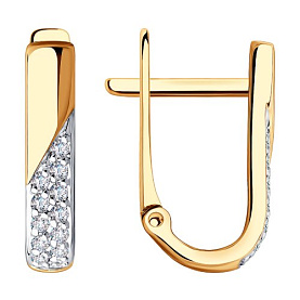 Серьги SOKOLOV - Золото 375, Фианит (арт. 028573-4)