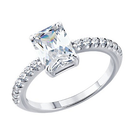 Кольцо SOKOLOV - Серебро 925, Фианит (арт. 94015035)