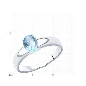 Кольцо Diamant - Серебро 925, Топаз (арт. 94-310-00626-1)