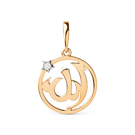 Подвеска ЮФ Династия - Золото 375, Фианит (арт. 106358-5102)