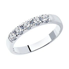 Кольцо SOKOLOV - Серебро 925, Фианит (арт. 94013551)