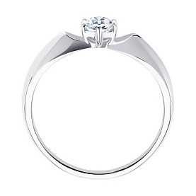 Кольцо SOKOLOV - Золото 585, Фианит (арт. 019025-3)