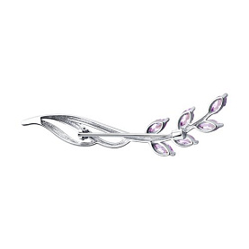 Брошь SOKOLOV - Серебро 925, Аметист (арт. 92040046)