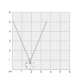 Колье SOKOLOV - Серебро 925, Фианит (арт. 94071277-91)
