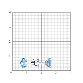 Серьги SOKOLOV - Серебро 925, Топаз (арт. 92021090)