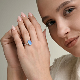 Кольцо SOKOLOV - Серебро 925, Кварц, Стекло (арт. 94014984)