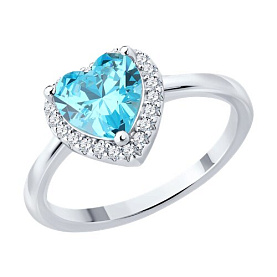 Кольцо SOKOLOV - Серебро 925, Фианит (арт. 94014488-91)