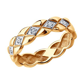 Кольцо Diamant - Золото 585, Фианит (арт. 51-110-00186-1)