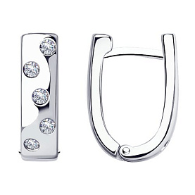 Серьги Diamant - Серебро 925, Фианит (арт. 94-120-01515-1)