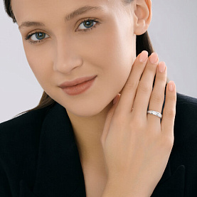 Кольцо SOKOLOV - Серебро 925, Фианит (арт. 94014670)