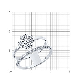 Кольцо SOKOLOV - Серебро 925, Фианит (арт. 94014151)