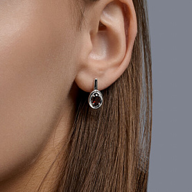 Серьги SOKOLOV - Серебро 925, Гранат (арт. 92025353)