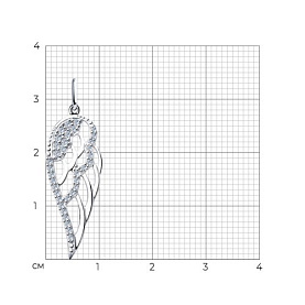 Подвеска SOKOLOV - Серебро 925, Фианит (арт. 94032307)