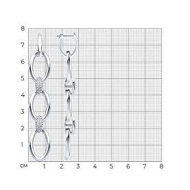 Серьги SOKOLOV - Серебро 925, Фианит (арт. 94027000)