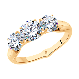 Кольцо SOKOLOV - Серебро 925, Фианит (арт. 93010784)