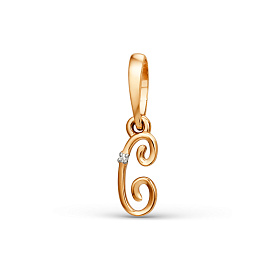 Подвеска ЮФ Династия - Золото 375, Фианит (арт. 101488-5102)