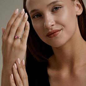 Кольцо Diamant - Серебро 925, Кристалл (арт. 94-110-00210-1)