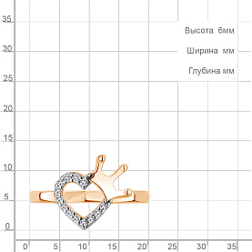 Кольцо Аквамарин - Серебро 925, Фианит (арт. 600769А.6)
