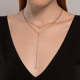 Колье SOKOLOV - Серебро 925, Фианит (арт. 94070949)