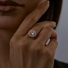 Кольцо SOKOLOV - Серебро 925, Фианит (арт. 93011080)