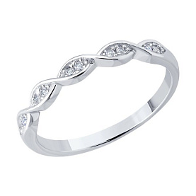 Кольцо SOKOLOV - Серебро 925, Фианит (арт. 94014268-91)