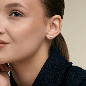 Серьги SOKOLOV - Серебро 925, Фианит (арт. 94027706)