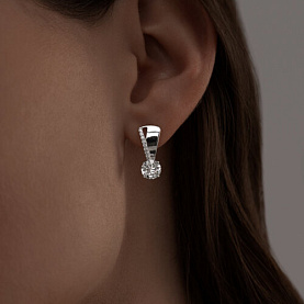 Серьги SOKOLOV - Серебро 925, Фианит (арт. 94022945)