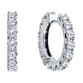 Серьги SOKOLOV - Серебро 925, Фианит (арт. 94025705)