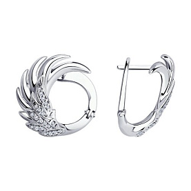 Серьги SOKOLOV - Серебро 925, Фианит (арт. 94025088)