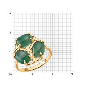 Кольцо SOKOLOV - Серебро 925, Жадеит (арт. 83010308)