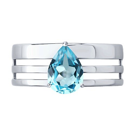 Кольцо SOKOLOV - Серебро 925, Топаз (арт. 92014723)
