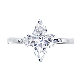 Кольцо SOKOLOV - Серебро 925, Фианит (арт. 94014496-91)