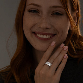 Кольцо SOKOLOV - Серебро 925, Фианит (арт. 94011986)