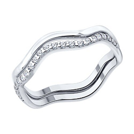 Кольцо SOKOLOV - Серебро 925, Фианит (арт. 94014674)