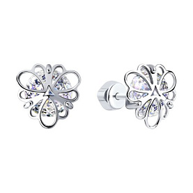 Серьги SOKOLOV - Серебро 925, Фианит (арт. 94023745)