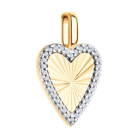 Подвеска SOKOLOV - Серебро 925, Фианит (арт. 93030616)