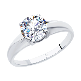 Кольцо SOKOLOV - Серебро 925, Фианит (арт. 94012830)