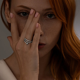 Кольцо SOKOLOV - Серебро 925, Фианит (арт. 94014036)