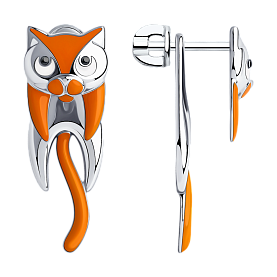 Серьги SOKOLOV - Серебро 925, Эмаль (арт. 94024026)