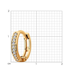 Серьга SOKOLOV - Серебро 925, Фианит (арт. 93170021)