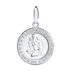 Подвеска SOKOLOV - Серебро 925, Фианит (арт. 94031388)