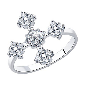 Кольцо SOKOLOV - Серебро 925, Фианит (арт. 94013048)