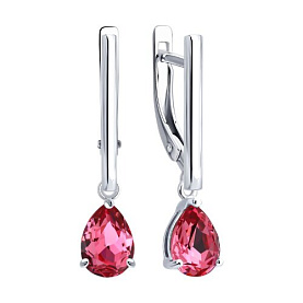 Серьги Diamant - Серебро 925, Кристалл (арт. 94-121-00220-1)