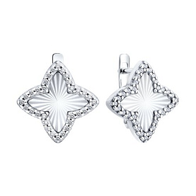 Серьги SOKOLOV - Серебро 925, Фианит (арт. 94027358)