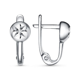 Серьги Красная пресня - Серебро 925 (арт. 33014978Пл5)