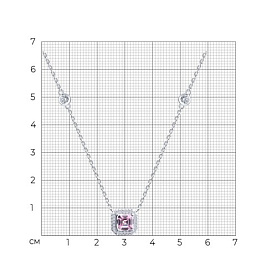 Колье SOKOLOV - Серебро 925, Фианит (арт. 94071271-91)